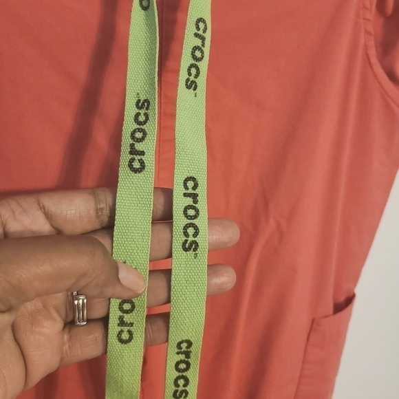 CROCS | Women's Melon Pink Hospital Scrubs Drawstring Pants (Size MP) - Picture 5 of 14